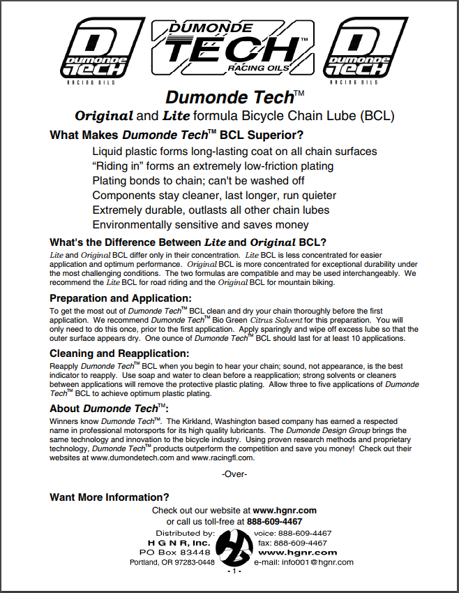 FAQ Dumonde Tech Products